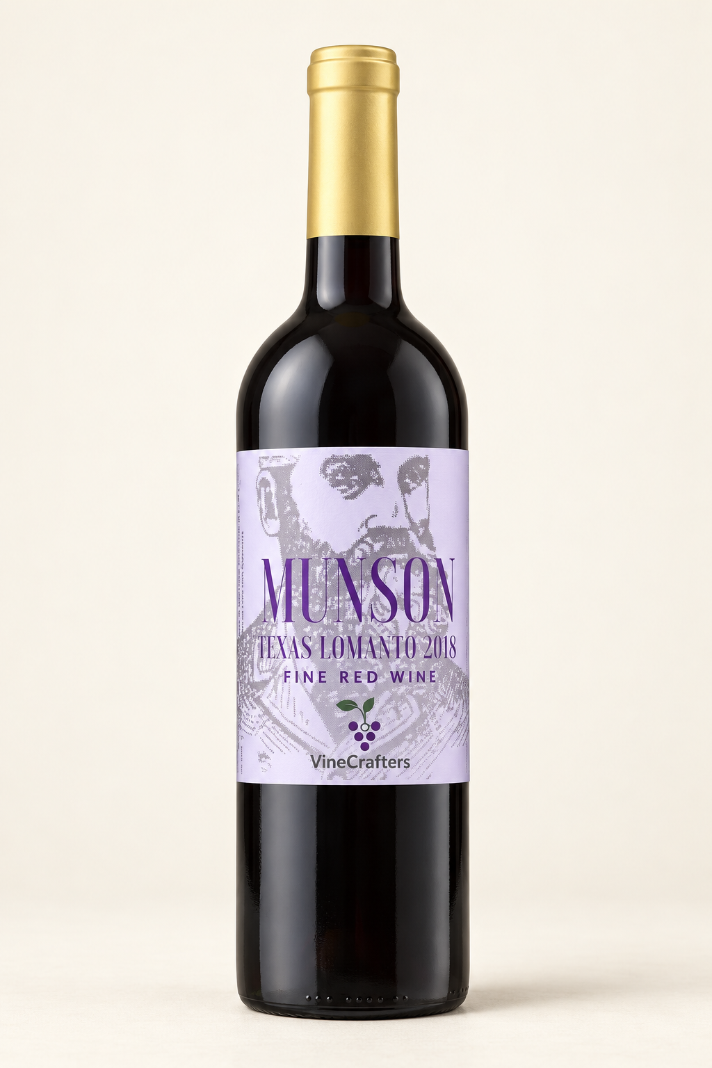 Restaged historical Munson bottle