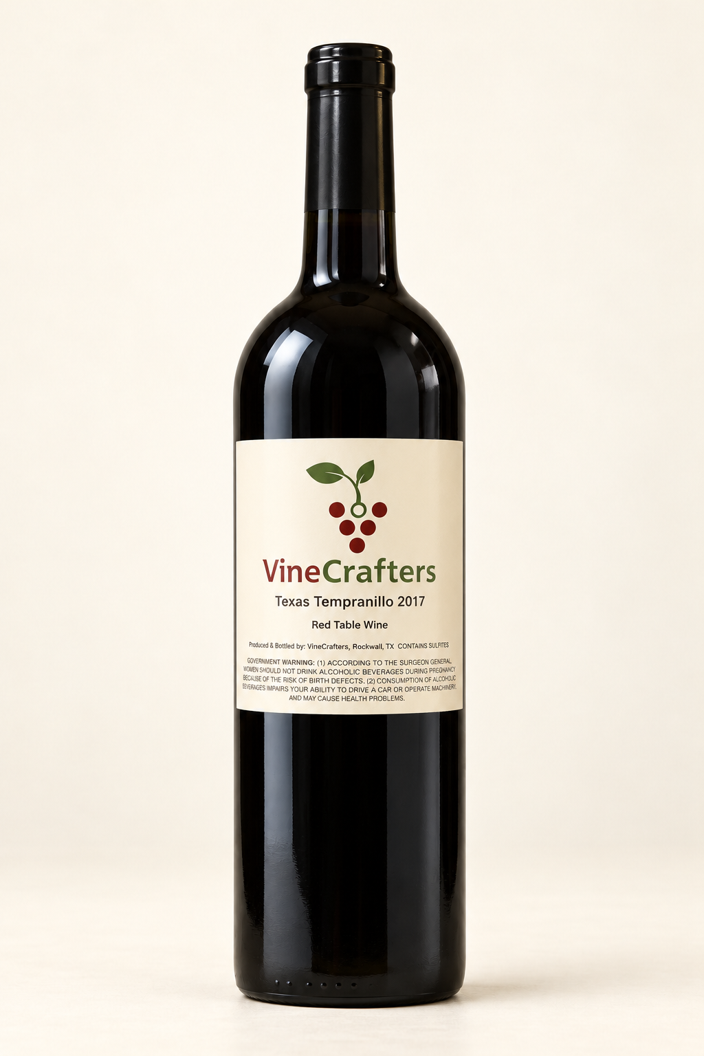Texas Tempranillo · 2017 label vintage · AI-restaged archival portrait